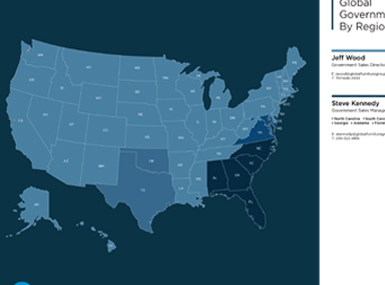 Updated regional map of Globals GSA representation